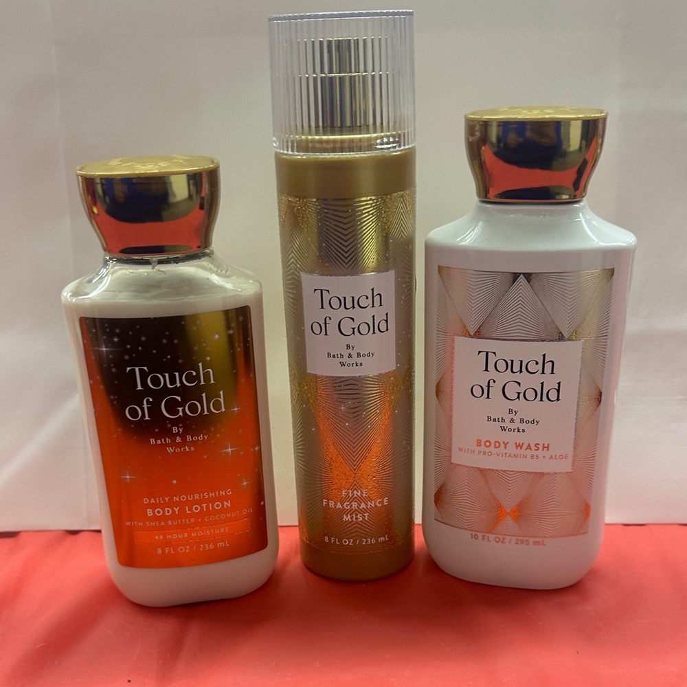 Bath & Body Set - Gold and White